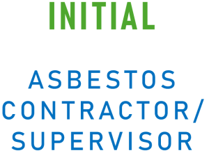 Asbestos Contractor/Supervisor - Initial - PA NY DE